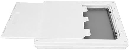 Tnfeeon Cat Door with 4 Way Locking Automatic Closing ABS Material for Indoor Use, Pet Accessories for Cat Food and Litter Box (S)