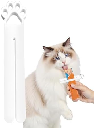 Cat Food Squeezer – 3D Printed Treat Dispenser | 3D-Printed Kitten Strip Cat Food Squeezer for Wet Treats, Ideal for Training and Feeding, Pet Trainers Animal Lovers Apartment Home Office Shelters