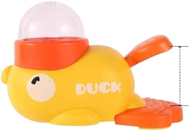 Little Yellow Duck Food-Dispensing Freeze-Dried Launcher, a Self-Entertaining Toy for Cats and Dogs to Relieve Boredom and Dispense Treats (Yellow)