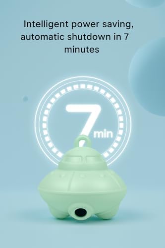 Flying Saucer Interactive Cat Toy, Automatic Interactive Pet Toy, USB Rechargeable, Timed Shutdown, One-Button Control (Green)