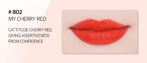 bom My Lipstick #802 Cherry Red Long Lasting Red Matte Lipstick Velvet Texture
