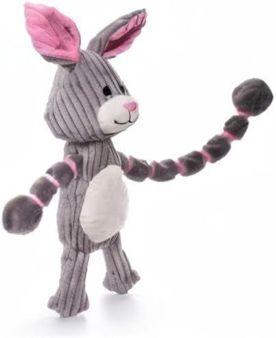 Outward Hound by Charming Pet Thunda Tugga Bunny Plush & Squeaky Dog Tug Toy