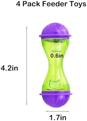 7 pcs Breaded Dragon Toys Set Balls Bell Reptile Feeder Toy Lizard Feed Balls Enrichment Toy Habitat Terrarium Tank Accessories Interactive Toy for Bearded Dragon Gecko Small Animals