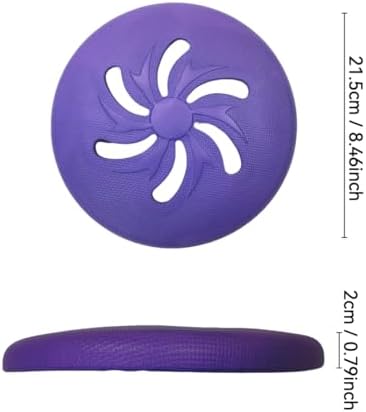Dog Flying Disc Large EVA Material Pet Toy Outdoor Fetch Training Disc Durable Bite Resistant Safe on Teeth Lightweight Floating Interactive Disc (Green)