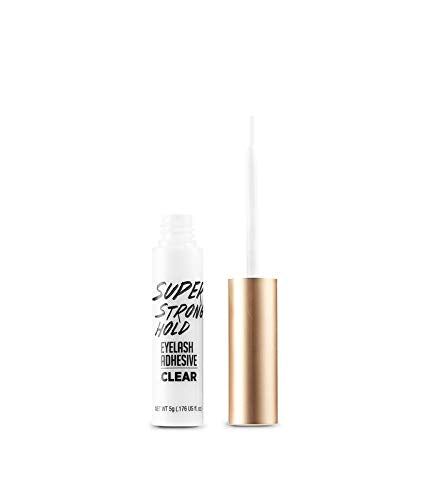 i•ENVY Super Strong Hold Eyelash Adhesive, Waterproof, 48-Hour Long-Lasting Lash Glue, Latex-Free, Hypoallergenic, Quick-Drying with Brush-On Applicator for Strip Lashes (Clear, 6 Pack)