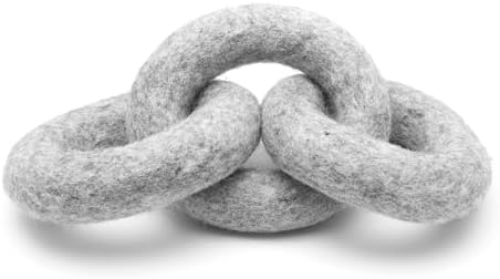 Glaciart One Felted Wool Dog Chew Rings | Durable Dog Chew Toy, Puppy Chew Toys for Teething & Dog Teeth Cleaning | Pet Toys Fetch Games & for Anxiety/Boredom | Great for Small, Medium or Large Dogs