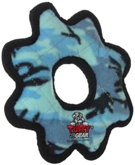 TUFFY® : Gear Ring Dog Toy: Ultra Durable Plush Toy with Multiple Layers & Reinforced Seams, Washable and Floats, Original Construction
