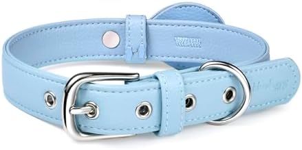 Blueberry Pet Microfiber Leather AirTag Dog Collar
