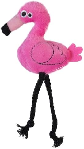 Mad Cat Flingin' Flamingo Bird Catnip and Silvervine Cat Toys, Pack of 2