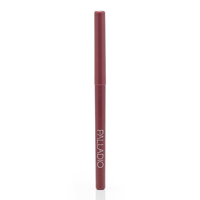 Palladio, Retractable Waterproof Lip Liner High Pigmented and Creamy Color Slim Twist Up Smudge Proof Formula with Long Lasting All Day Wear No Sharpener Required, Plum