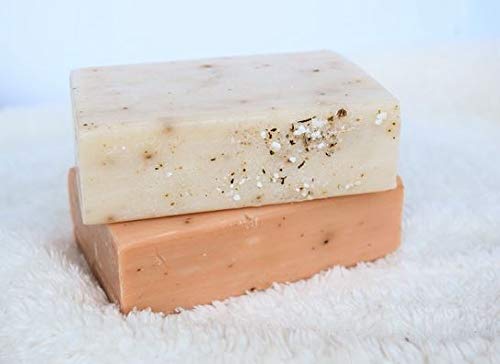 Olivia Care Exfoliating Bar Soap, Rose Himalayan Salt, 100% Natural, Organic Ingredients, Clean Energize Mind Body, Full of Vitamin & Antioxidants, Aromatherapy with Oatmeal (Rose Himalayan Salt)