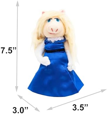 Disney Dog Toy, The Muppets Miss Piggy Blue Gown Full Body Pose, Plush