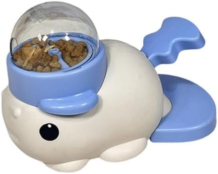 Interaction Dog Treat Dispenser Fish Design Slow Food Feeders for Pet Cats Mental and Weight Management Interaction Pet Feeders