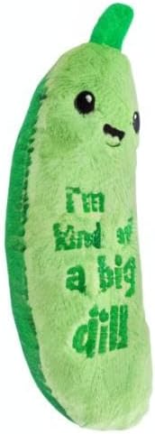 Catstages Crunchy Pickle Kicker Chew Cat Toy, Catnip & Dental Mesh, 6.5"