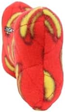 MIGHTY Tuffy 2 Pack Bone Dog Toy: Ultra Durable Plush Toy with Multiple Layers & Reinforced Seams, Washable and Floats, Vinyl Bone & Fleece