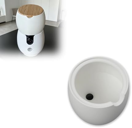 High Capacity Treat Hopper Extension Compatible with Furbo Mini 360 Pet Camera Magnetic Snack Container Expansion Attachment for Small and Medium Dry Treat Storage
