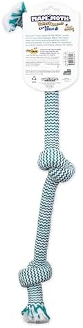 Mammoth Flossy Chews Extra Fresh Rope Tug – Premium Cotton-Poly Yarn with Floss Tug Toy for Dogs – Interactive Dog Rope Toy – Tug Dog Chew Toy for Medium to Large Dogs - Large, 25”