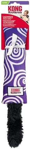 KONG Kickeroo Swirl Cat Toy – Plush with Crinkle Sound, Soft Catnip Toy for Indoor Cats – Assorted Colors (3 Pack)