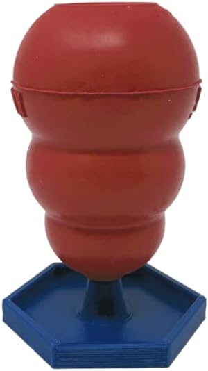 Freezer Holder & Packing Stand Compatible with Kong Dog Toys & Other Enrichment Toys | Enrichment Prep Stopper Stand Accessory for Dogs | Made in USA (Blue SM, MED, LG)