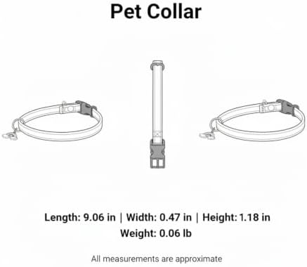 Brown Polyester Collar with Built-in Tag Slot for Quiet, Snag-Free Wear