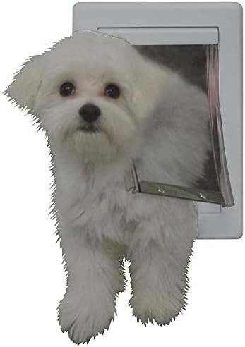 Ideal Pet Products Designer Series Plastic Pet Door with Telescoping Frame, Small, 5"" x 7" Flap Size