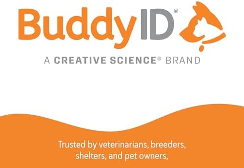 BuddyID Complete Protection System with ISO Microchip & QR Pet Tag, 5ct