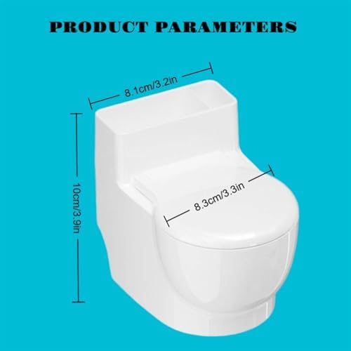 Toilet Pet Water Dispenser for Cat and Dog, Small White Funny Water and Food Bowl
