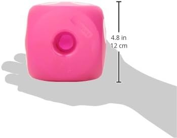 Kruuse Buster Soft Cube – Large, Magenta/Red – Quiet Treat Dispensing Puzzle Toy for Small Dogs – Interactive Slow Feeder for Mental Stimulation & Indoor Enrichment