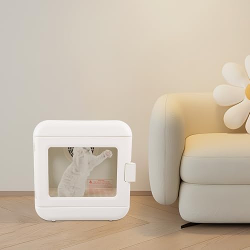 60L Professional Pet Dryer Box, Automatic Pet Hair Drying Box, Portable Pet Hair Dryer Machine with Adjustable Temperature, for Cats, Dogs, Smart Touch Screen Temperature Control for Pet Hair Dryer