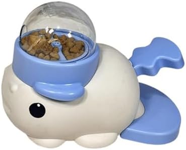 Dog Treats Dispenser Toy Fish Design Press Food Feeders Encourages Exercise and Reduces Boredom for Pet Cats Mental Pet Treats Feeders
