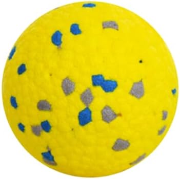 Dog Balls, E-TPU Tennis Ball Toys Dog Toys for Aggressive Chewers, Water Toy Fetch Ball for Large Medium Small Dogs and Puppies (Yellow)