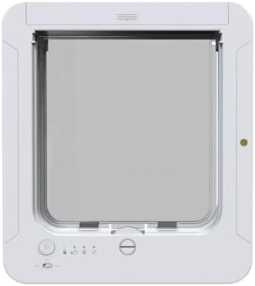 Cat Flap Door, Smart Cat Door for Interior & Exterior, Cat Flap Doors a Small Open Door for a Crate, Easy Installation Pet Doors for Cats Houses, Playpens, Cats delivery Room, etc. (White)