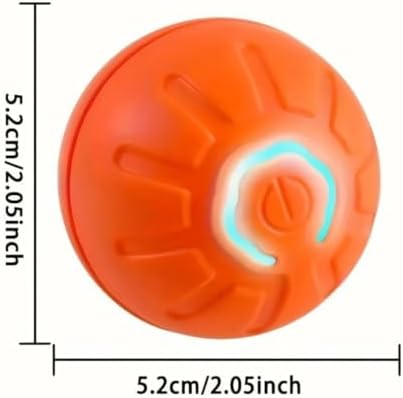 MILEDY 2PCS Shaky Ball for Dogs, Shaky Ball Toy for Dogs, Vibrating Dog Ball, Vibrating Ball for Dogs, Shaky Ball Moving Dog Toy, Automatic Moving Dog Toy Ball, Suitable for All Dogs (Orange+Blue)