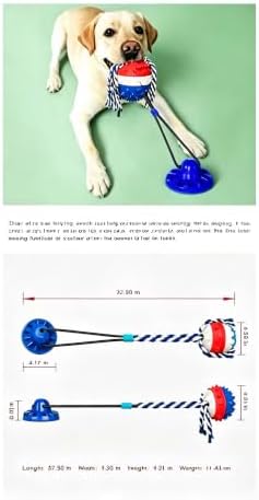 Interactive Dog Toys Mental Stimulation Flirt Poltug of War for Games, Teething Treats & Puzzle Food Dispensing Ball Cognitive Pull Pitbull Toy Keep Them Busy Ropes