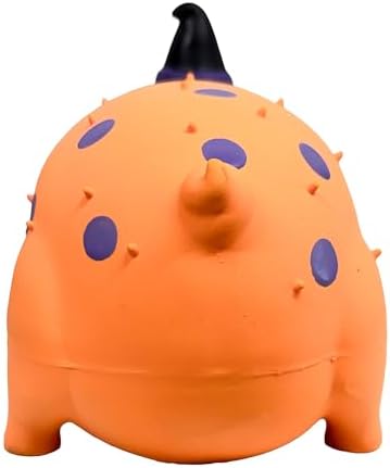 Multipet Globlet Pigs Dog Toy with Witch Hat, 8 Inch, Latex Squeaky Halloween Pet Toy, Color May Vary
