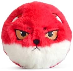 Squeaky Dog Toys for Aggressive Chewers,Squeaky Dog Balls Durable Plush Bouncy Puppy Ball Toys,Interactive Dog Toys for Small Medium Large Dogs,Bear, Rabbit, Lion, Tiger, Fox, Deer (Fox)