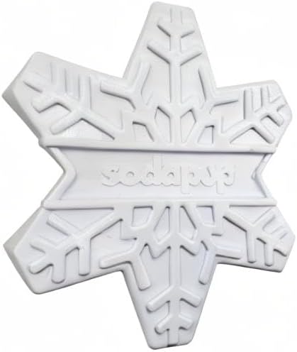 SodaPup Snowflake – Durable Dog Chew Toy Made in USA from Non-Toxic, Pet Safe, Food Safe Nylon Material for Mental Stimulation, Clean Teeth, Fresh Breath, Problem Chewing, Calming Nerves & More