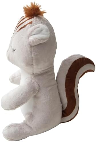 SNUG AROOZ Shea the Squirrel Plush Dog Toy with Repair Patch – Fun, Engaging & Squeaky – Made from Recycled Materials – Perfect for Active Play & Chewing