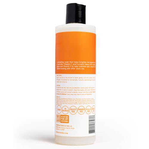 Her Fantasy Box | Vita C Bright Turmeric Body Wash – Antioxidant‐Rich Citrus Cleanser with Vitamin C & Turmeric for Radiant, Even-Looking Skin, Moisturizing Vegan Formula (8 oz)