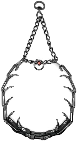 Herm Sprenger Prong Collar for Dogs Training – Quick Release Buckle & Swivel Ring for Easy Use – Made of Durable Steel Chrome Plated in Germany– 3.2mm Prongs for Large Dogs with 20-26" Neck