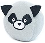 ZippyPaws - Farm Pals Burrow, Interactive Squeaky Hide and Seek Plush Dog Toy - Bubble Babiez Raccoons Miniz, 3 Pack