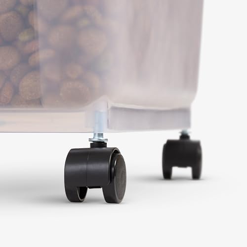 IRIS USA Dog Food Storage Container, Up to 58 lbs, Dark Gray, Made in USA