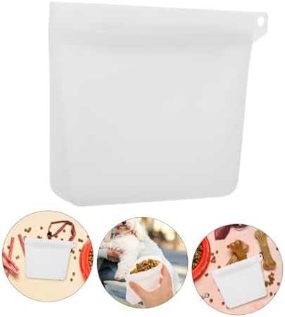 Large Capacity Silicone Dog Treat Bag Portable Training Pouch for Pet Snacks Reusable Dog Training Snack Dispenser for Puppies