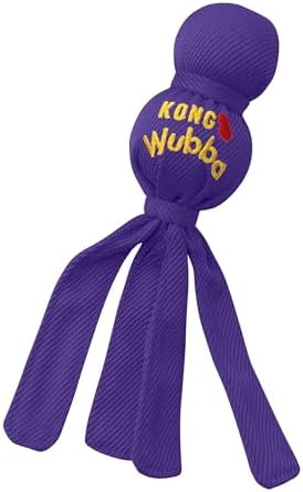 KONG Wubba Small Dog Toy 2 Pack – Durable Interactive Tug & Toss Toy