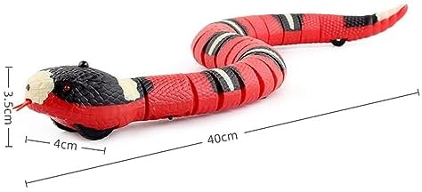 Electric Sensing Cat Toy Snake - Small Pet Toys Automatically Sense Obstacles Interactive Toy Gift, Realistic Rechargeable Tricky Simulation Toy, Snake Cat Toy for Cats Dogs