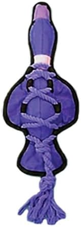 Multipet Cross-Ropes Duck Tough Dog Toy 11.5" (Assorted Color, 1 Pack)