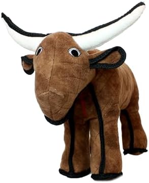 TUFFY® : Bull Dog Toy: Ultra Durable Plush Toy with Multiple Layers & Reinforced Seams, Washable and Floats, Original Construction