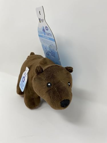 Spunky pup Clean Earth Plush Bear | Made from 100% Recycled Water Bottles | Small,Brown,7262