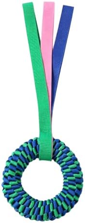 Tough Dog TugToy, Durable Donut Teething & Interactive, Green