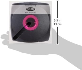 Kruuse Buster Cube Dog Toy – Large, Black – Interactive Treat Dispensing Puzzle Feeder for Dogs – Durable, Mentally Stimulating Enrichment Toy for Slower Eating & Boredom Reduction